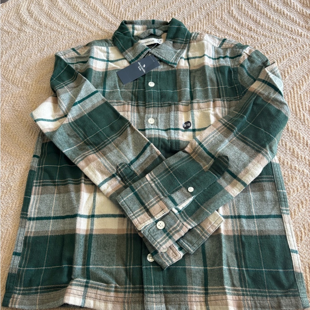 Abercrombie Kids Forest Plaid Shirt